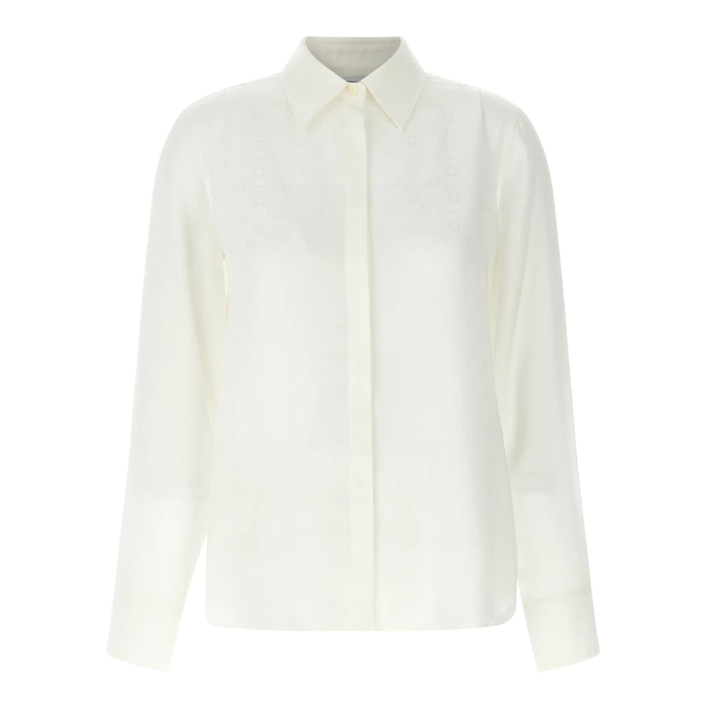 Ferragamo Women's White Monogram Shirt