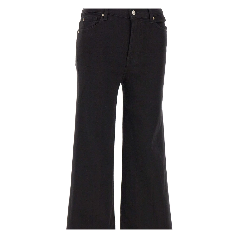 7 For All Mankind Jeans Flare Black Dames