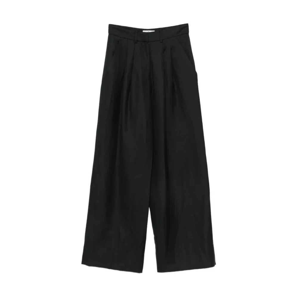 Pt Torino Vrouw Zwart Broeken Dames, Xs, Wijde Broeken