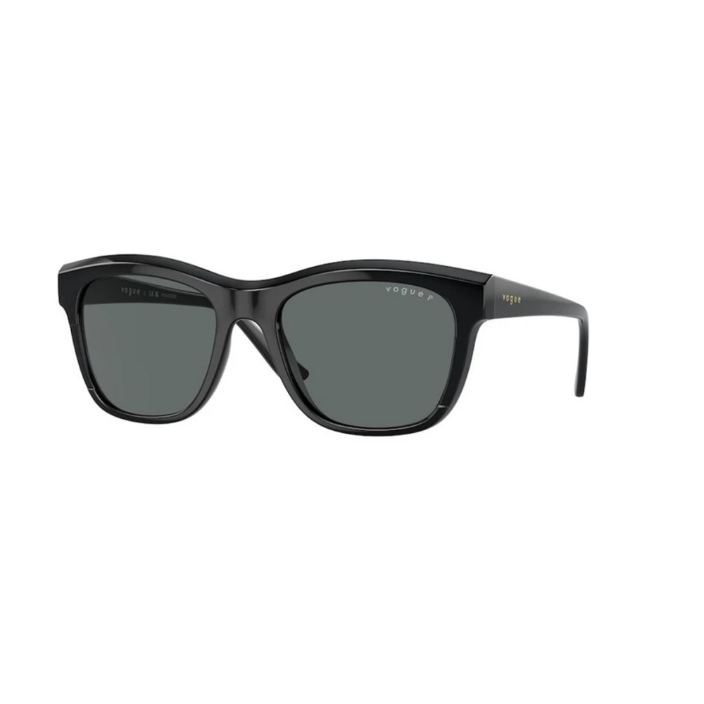 Vogue Black Sunglasses,, Polarized Dark Grey Sunglasses Medium
