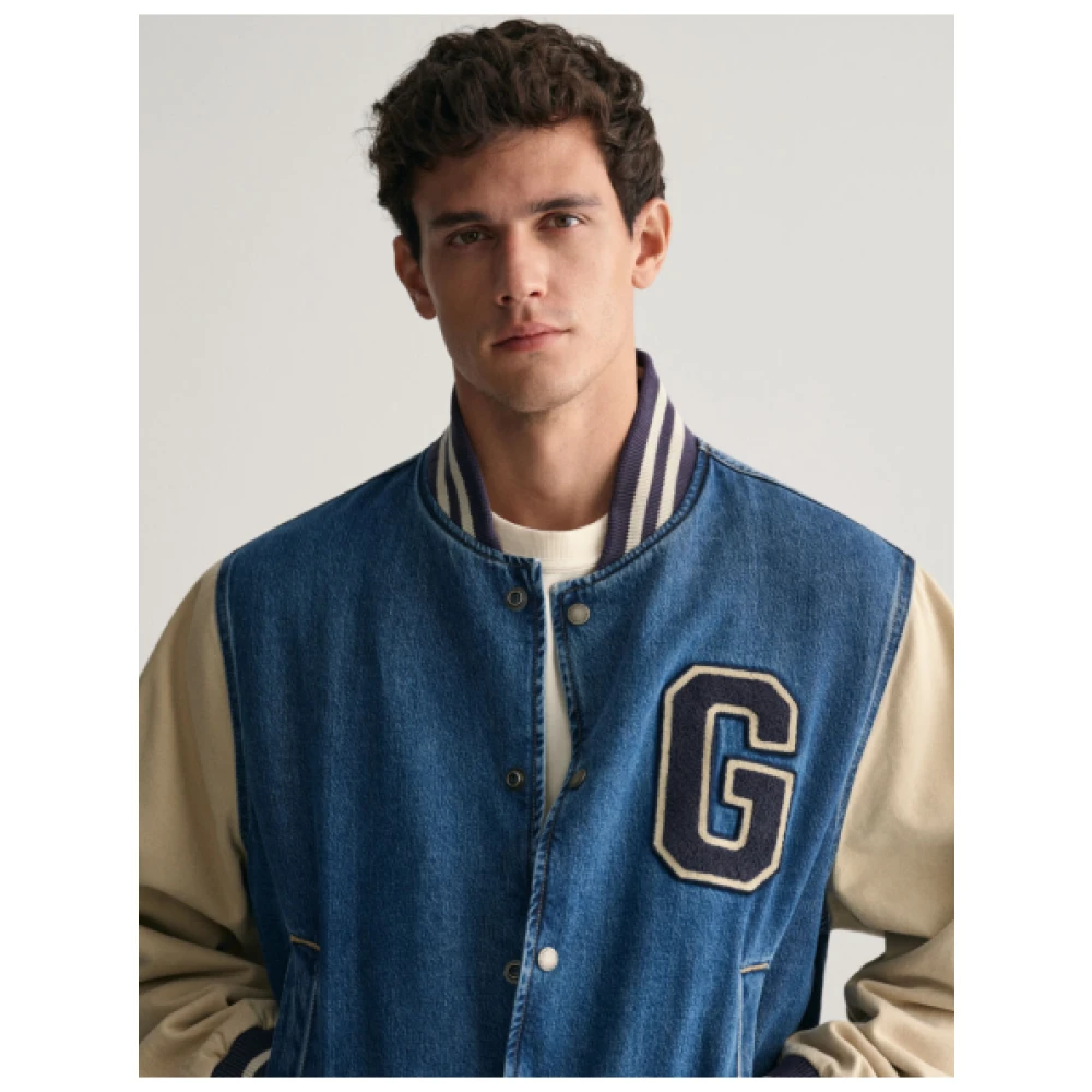 Gant Denim Universiteit Bomberjack Blue Heren