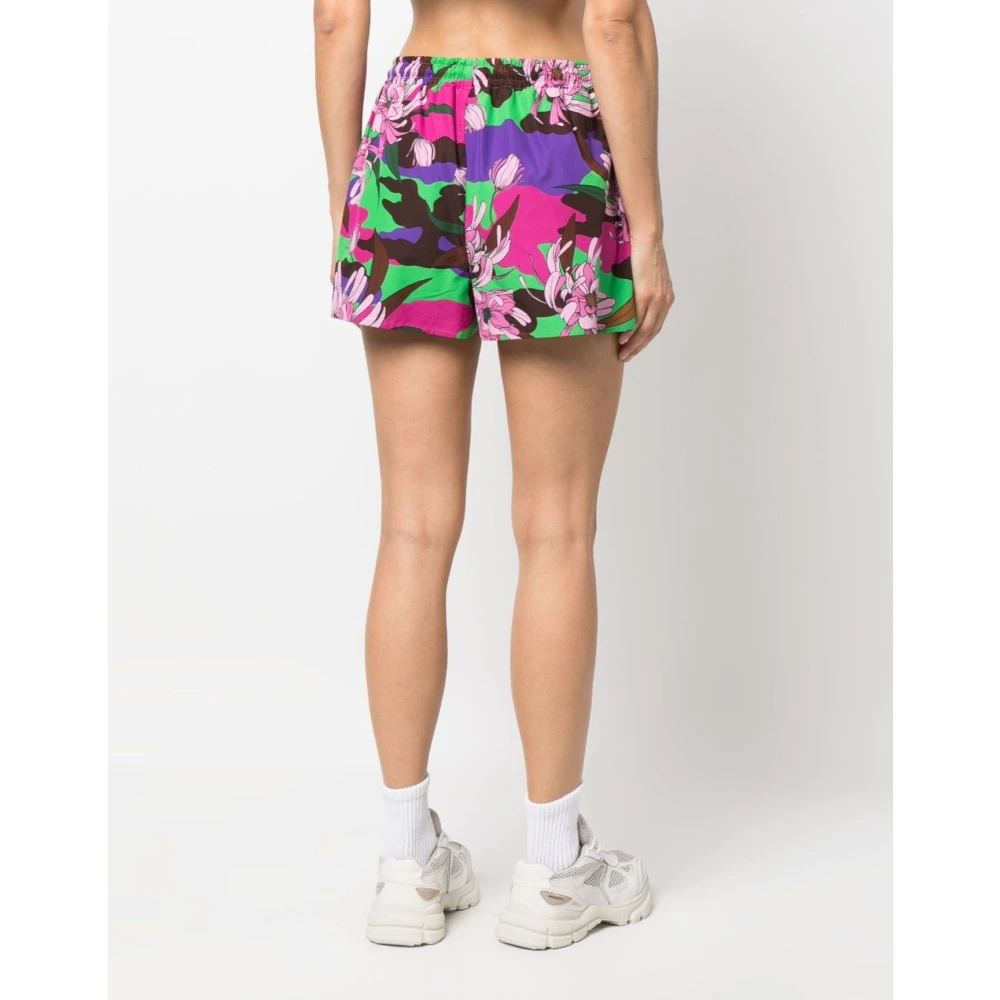 Moncler Bloemenprint Trekkoord Shorts Multicolor Dames