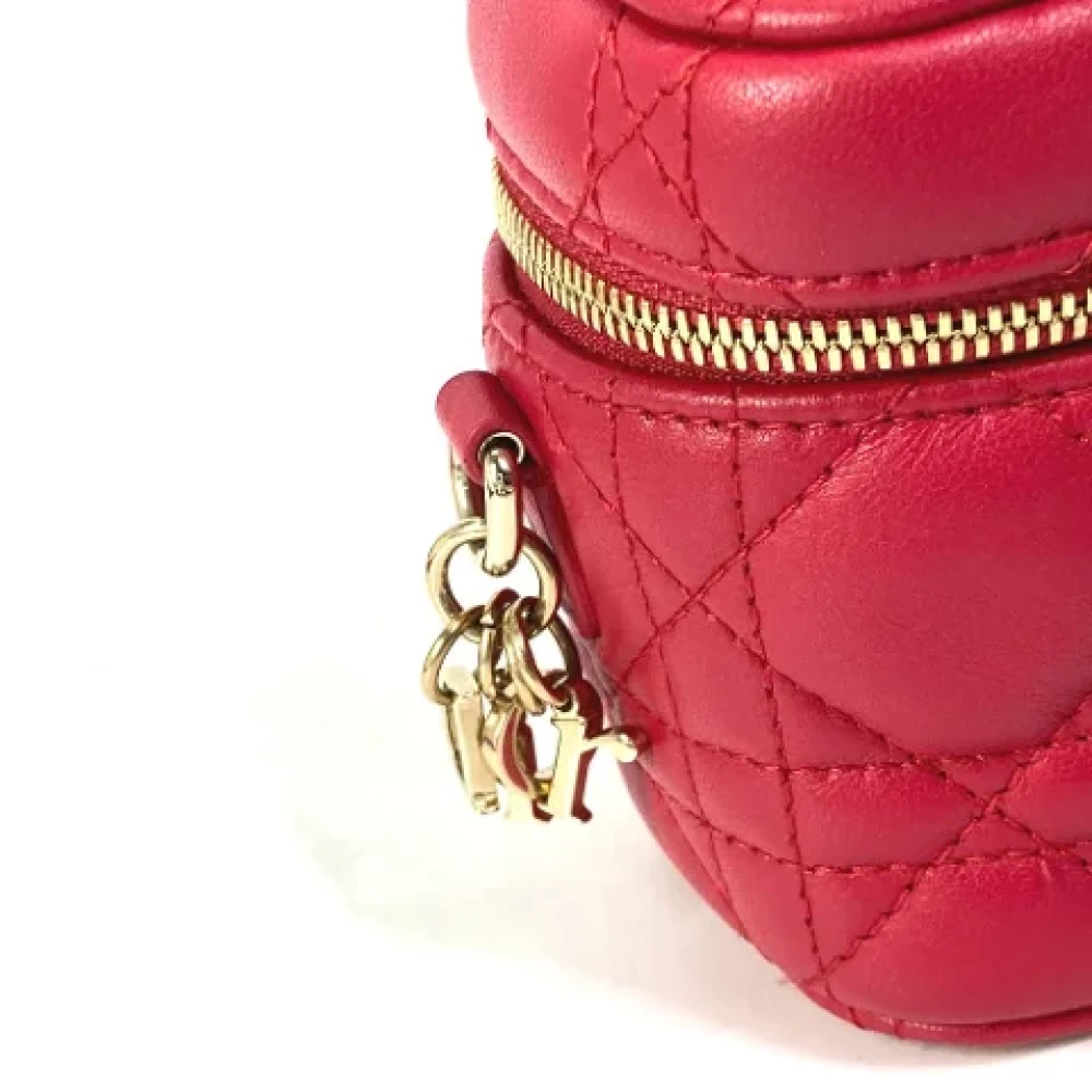 Dior Vintage Pre-owned Leather dior-bags Red Dames