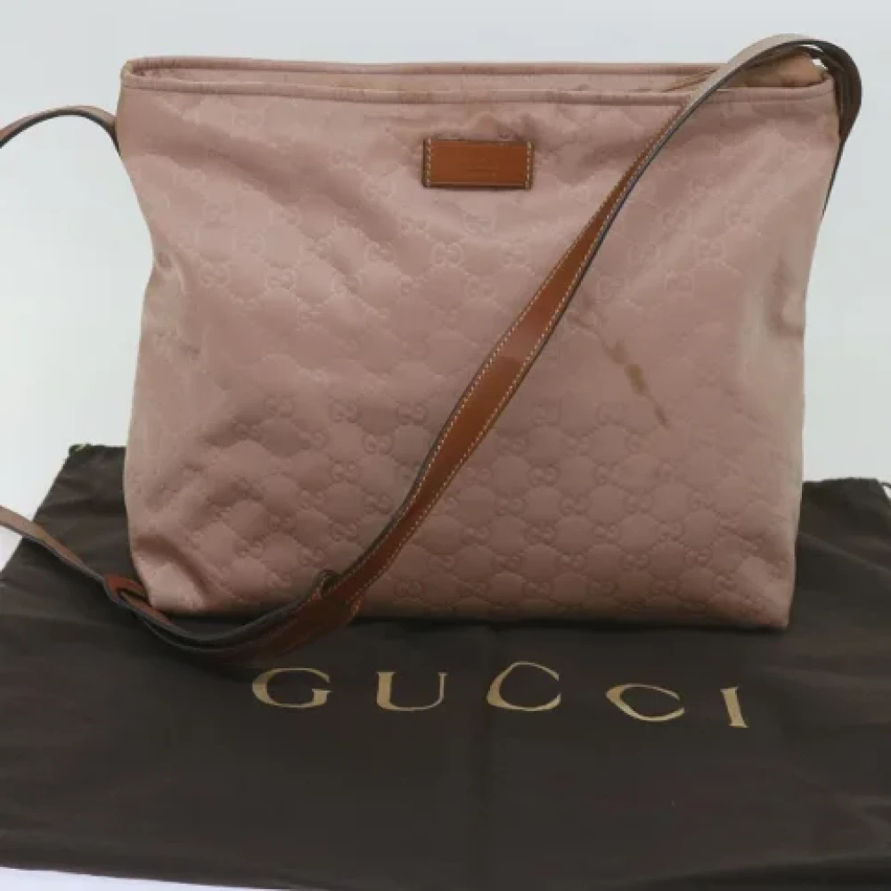 Gucci Vintage Pre-owned Canvas gucci-bags Pink Dames