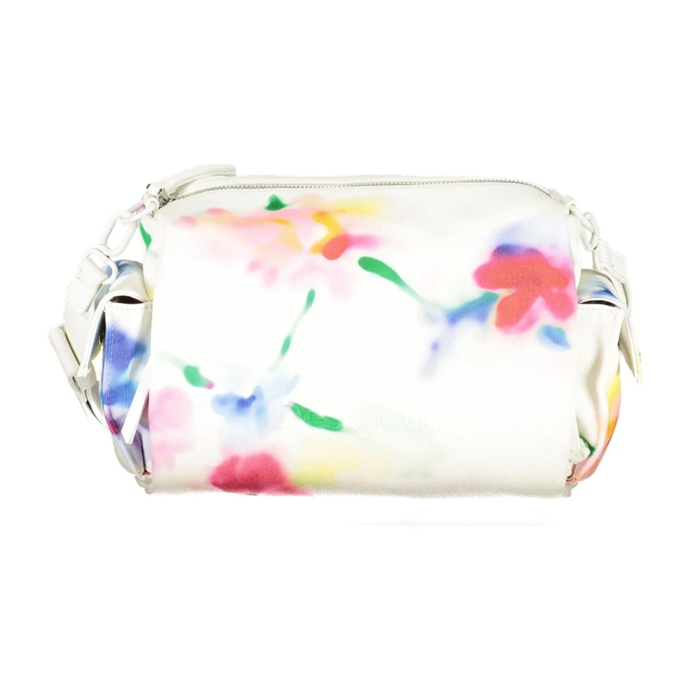 Desigual Witte Schoudertas met Contrastdetails White Dames