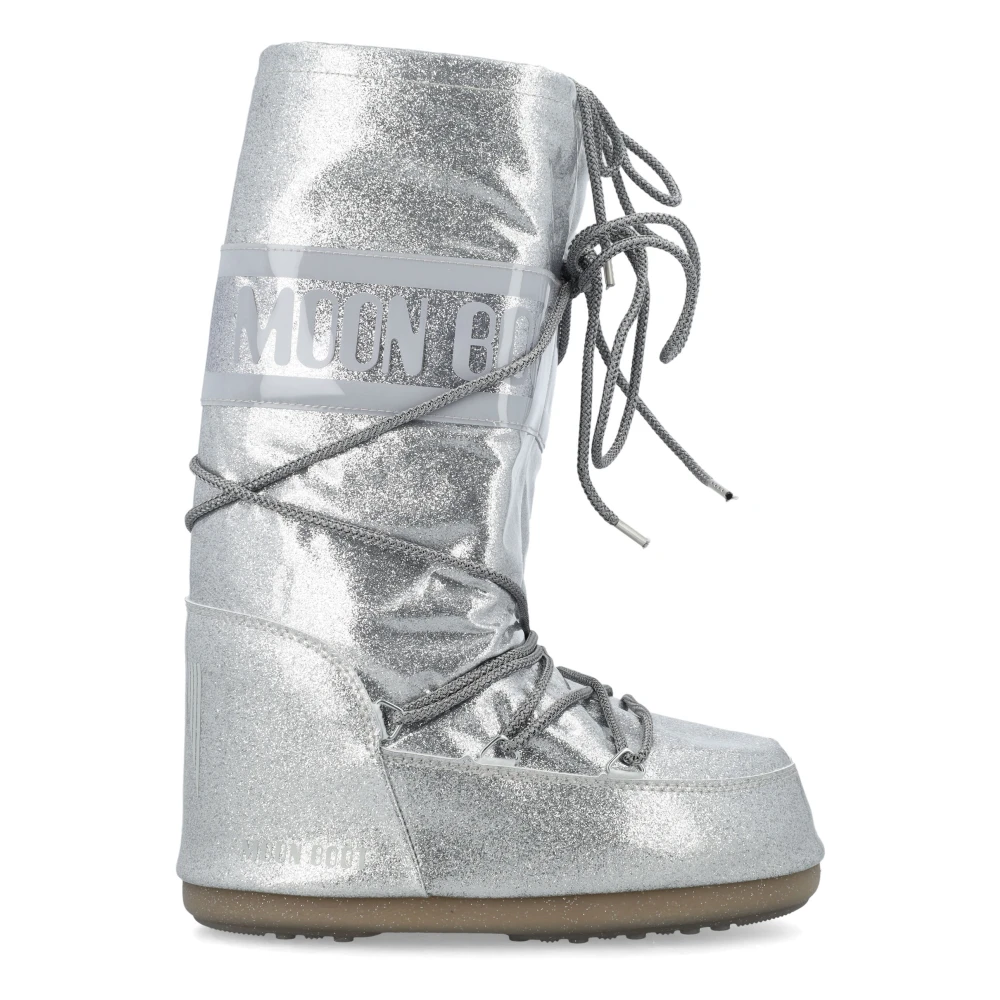 Sølv Glitter High-Top Sko