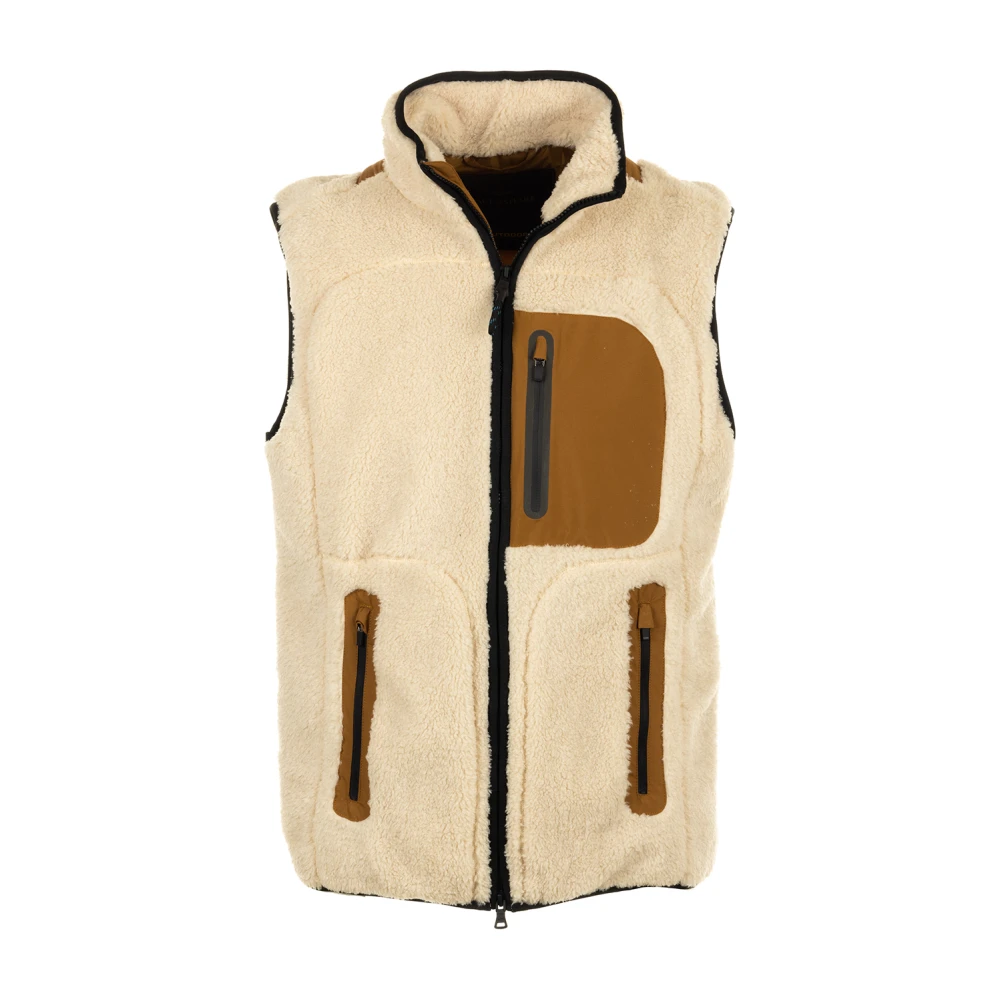PAUL & SHARK Crème Gilet Jas voor Mannen Beige Heren