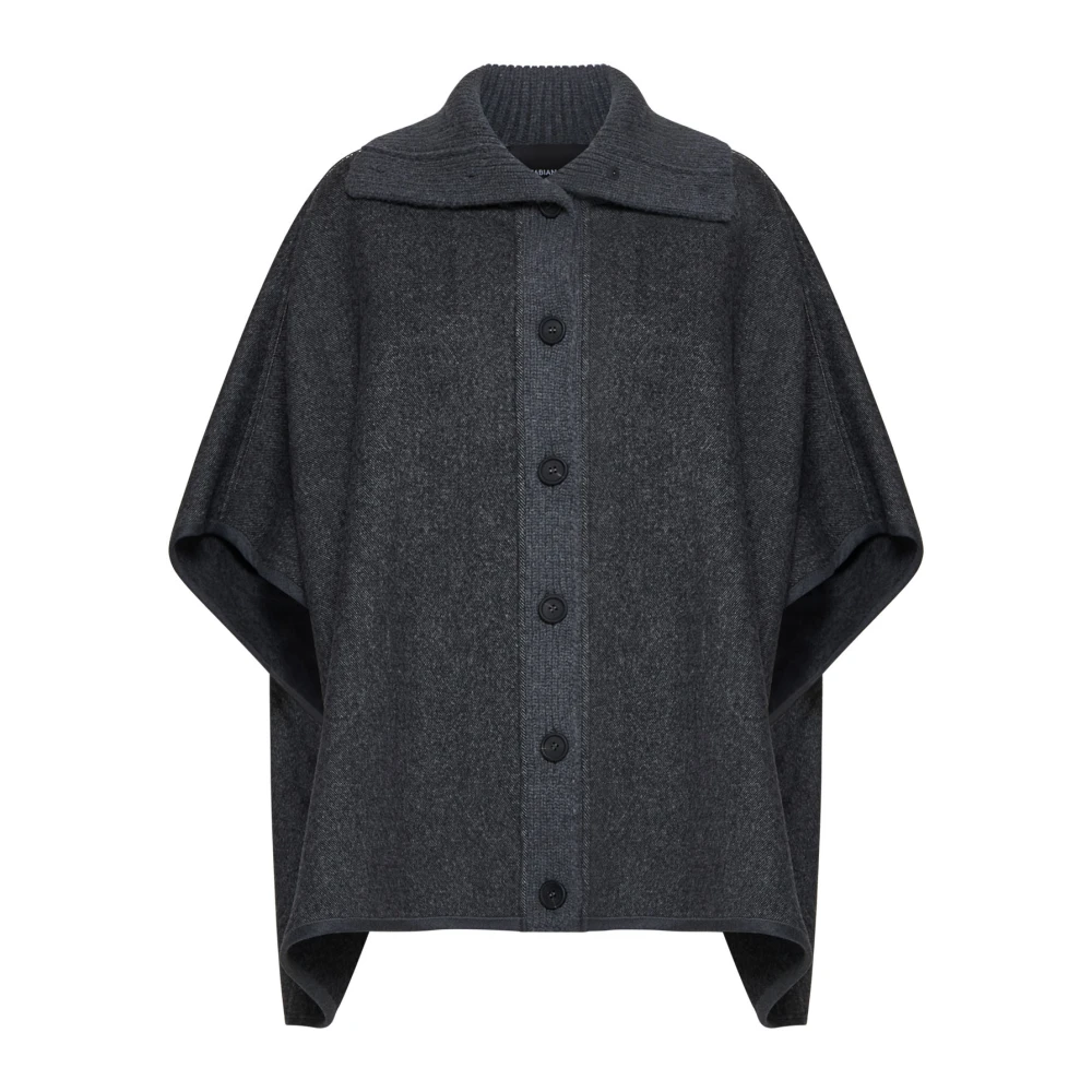 Fabiana Filippi Antraciet Jacks voor Stijlvolle Outfits Gray Dames