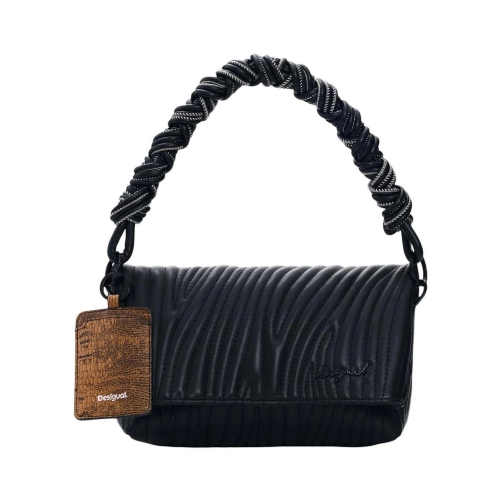 Desigual Women's Black Handbag With Shoulder Strap And Inside Pocket