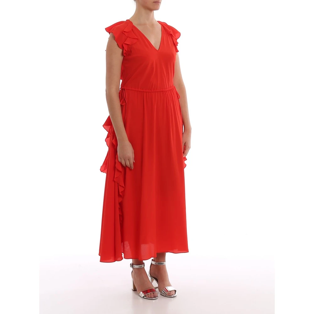 Twinset Lange Jurk Red Dames