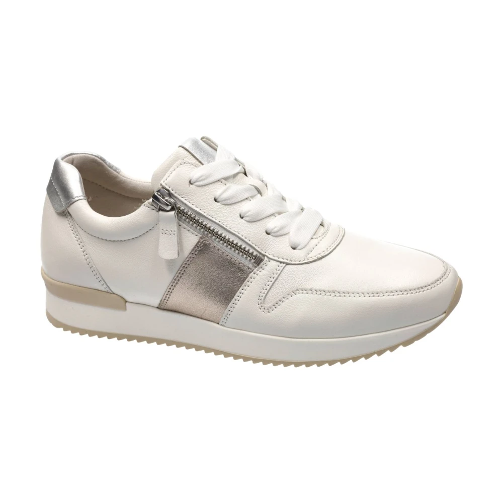 Gabor 63.420.22 Nappa Satin Metallic Sneakers Dames Schoenen Beige
