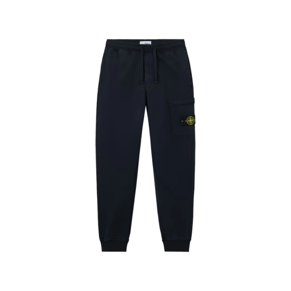 Stone Island Blue Sweatpants, Male, L, Cotton Fleece Joggers