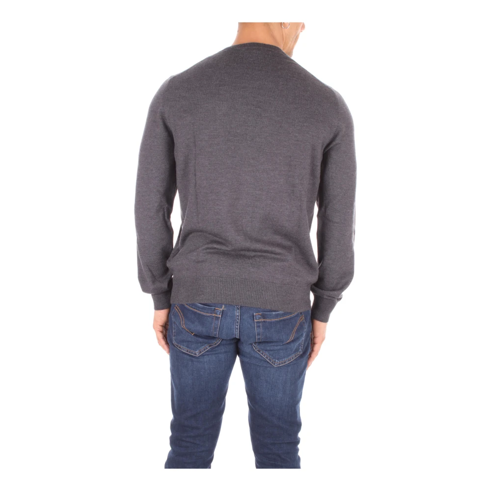 Fay Heren Logo Front Sweater Gray Heren