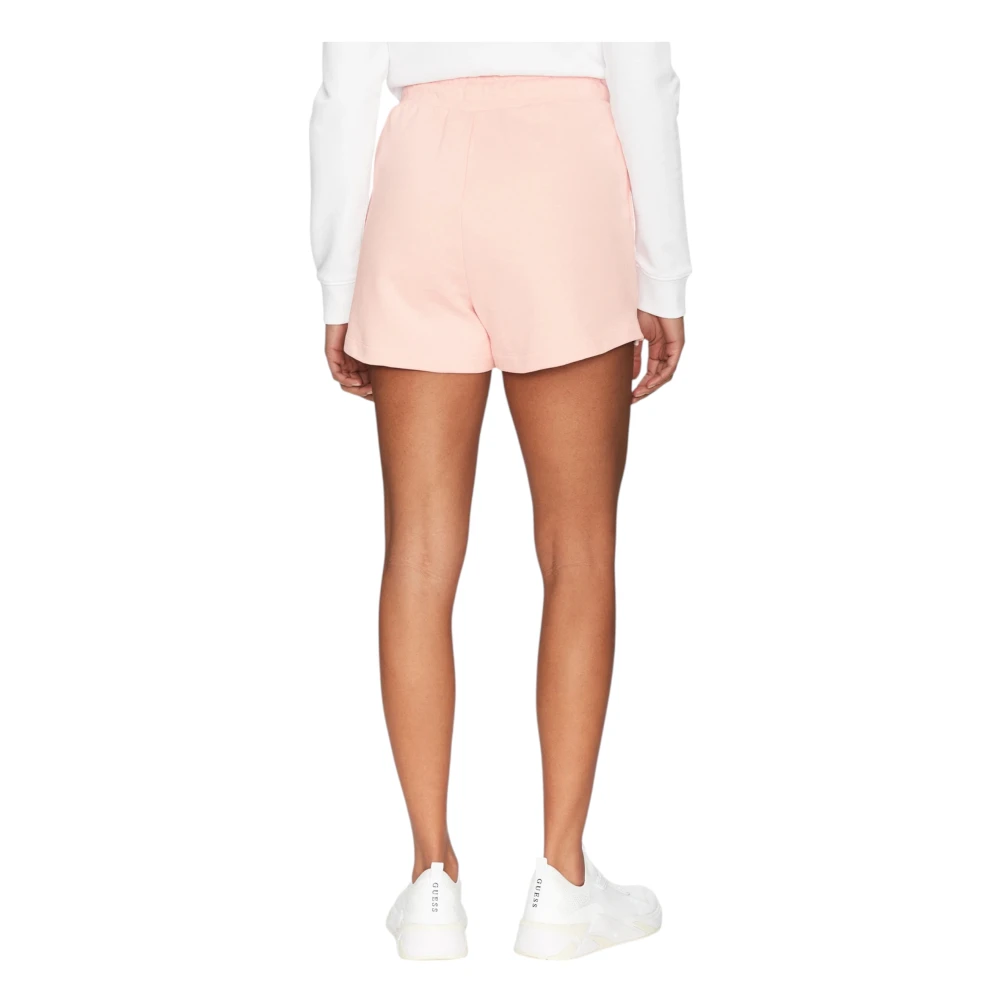 Guess Organische Katoen Dames Shorts Regular Fit Pink Dames