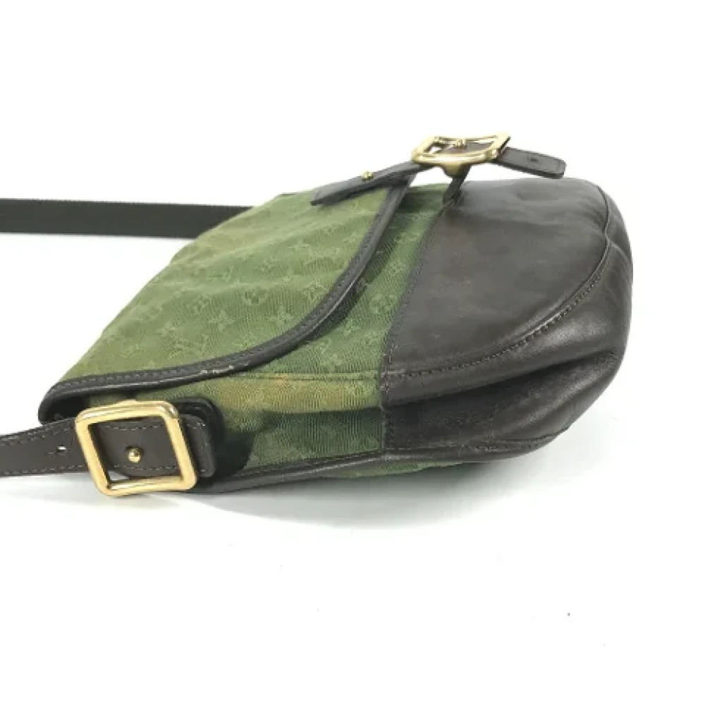 Louis Vuitton Vintage Pre-owned Cotton louis-vuitton-bags Green Dames