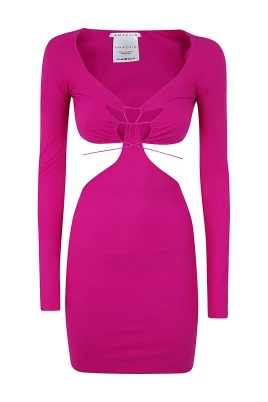 Lila Rosa Estelle Mini Klänning