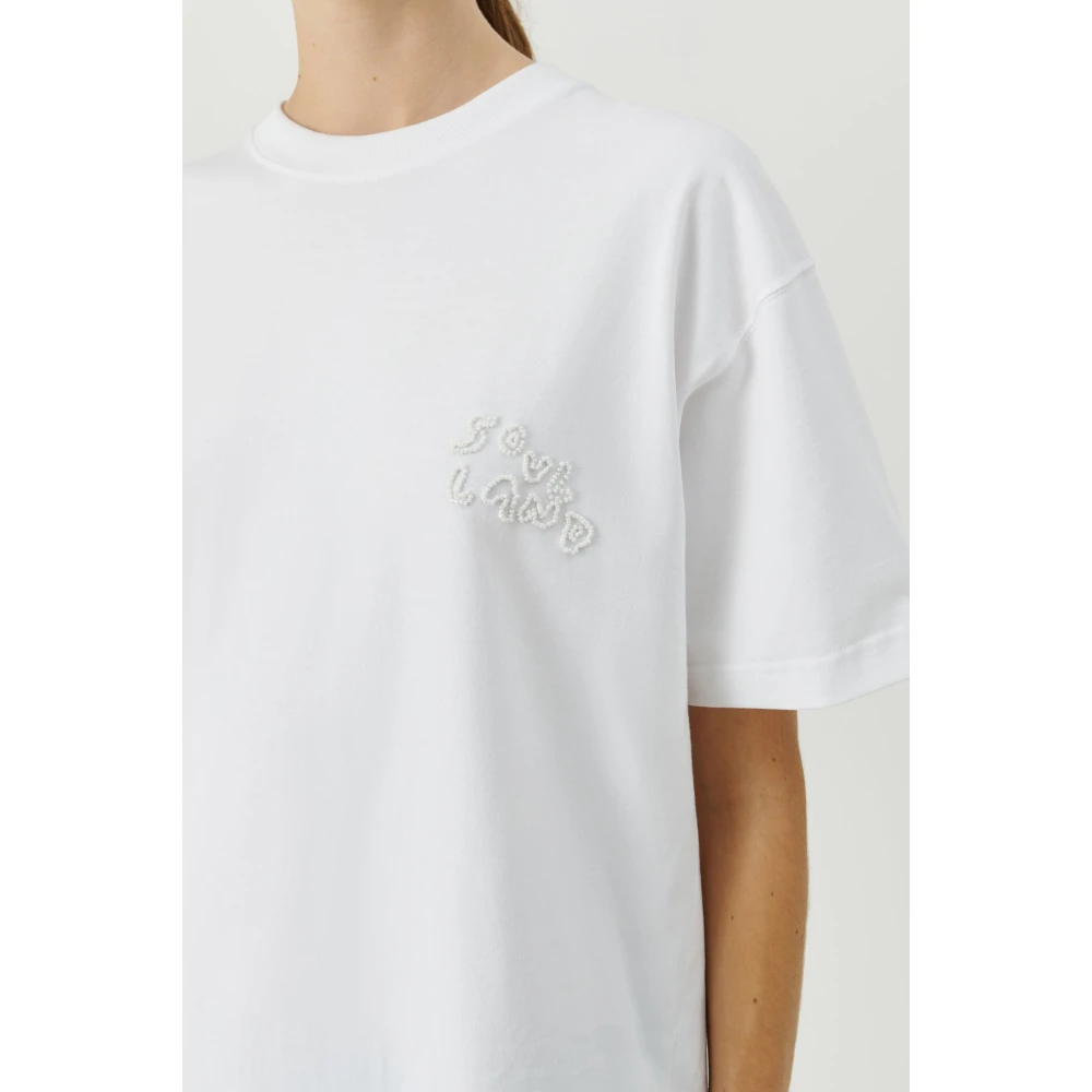 Soulland Kralen Logo T-shirt White Unisex
