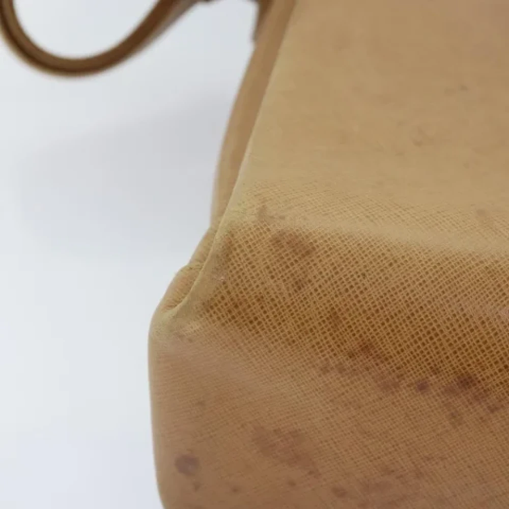 Gucci Vintage Pre-owned Leather gucci-bags Beige Dames