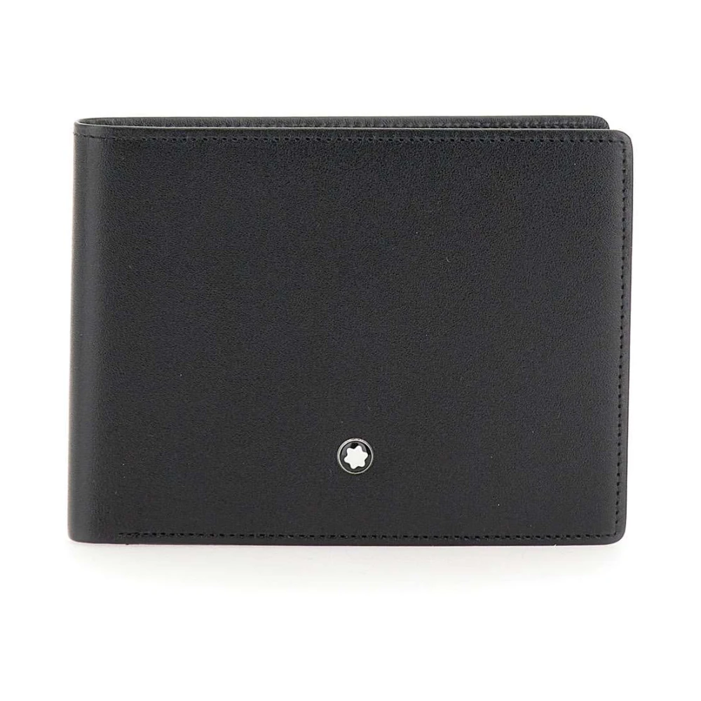 Montblanc Meisterstück Creditcardportemonnee Zwart Leer Black Heren