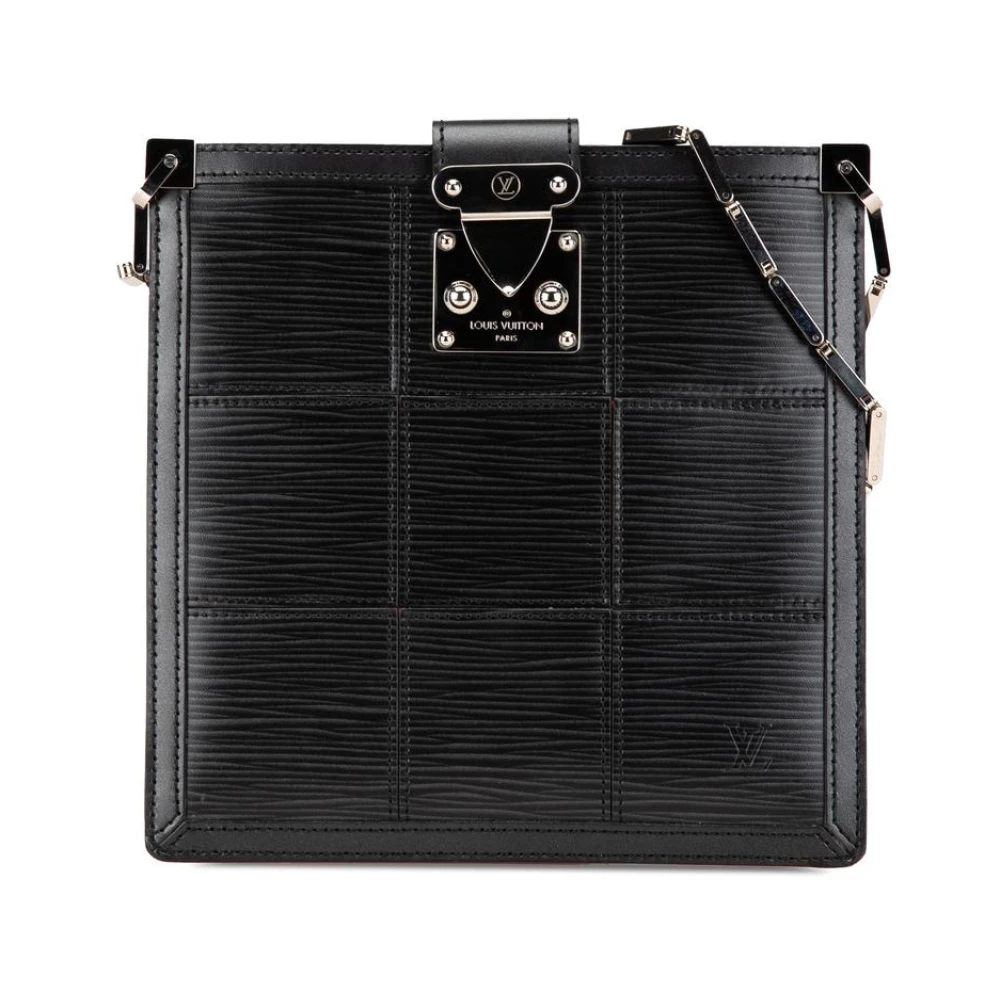 Louis Vuitton Vintage Women's Black Pre-Owned Pochette Accessoires Epi Leather Shoulder Bag