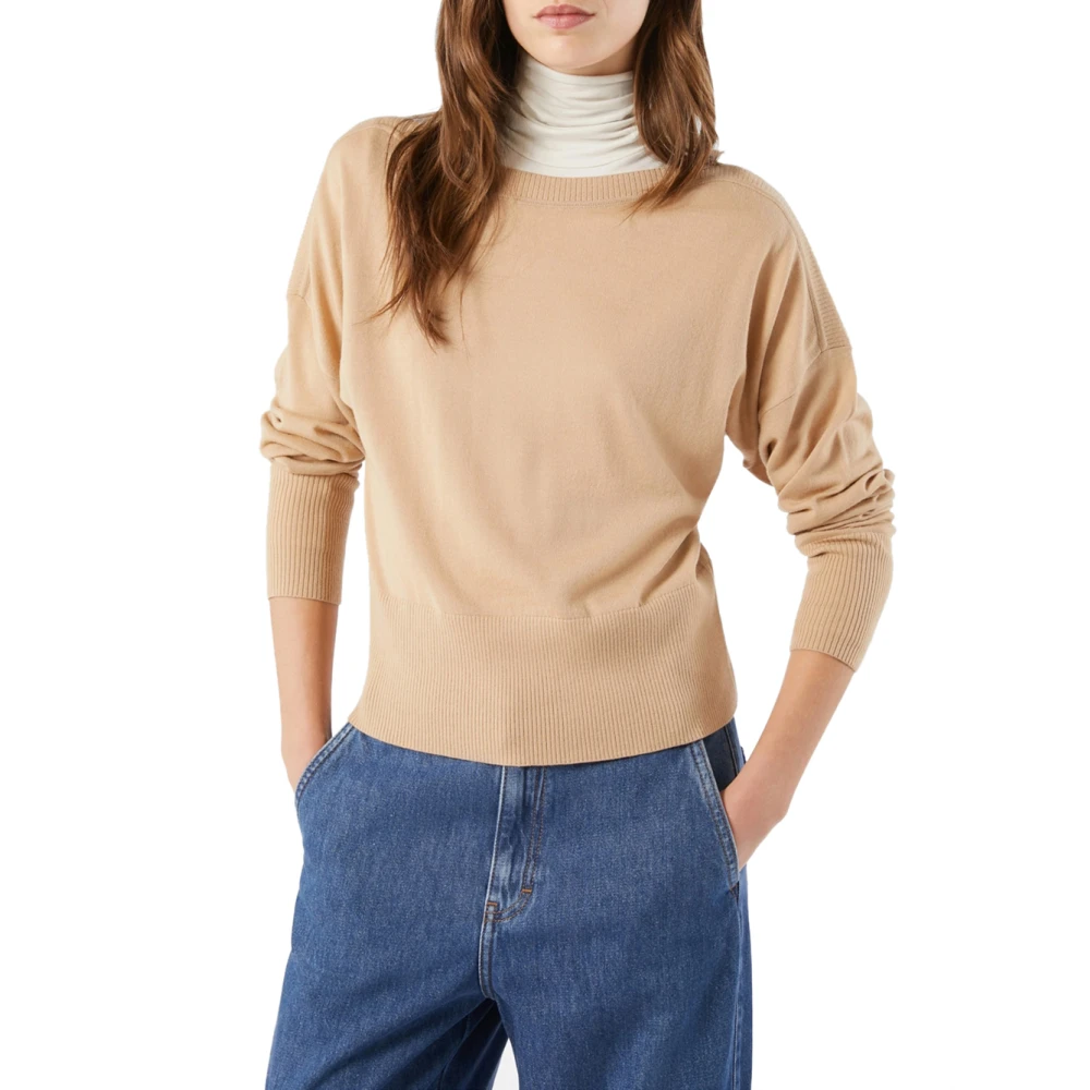 Pennyblack Beige Wollen Trui Potenza Model Brown Dames