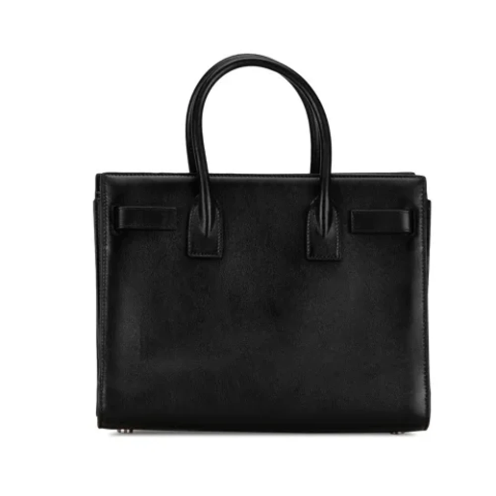 Yves Saint Laurent Vintage Pre-owned Leather handbags Black Dames