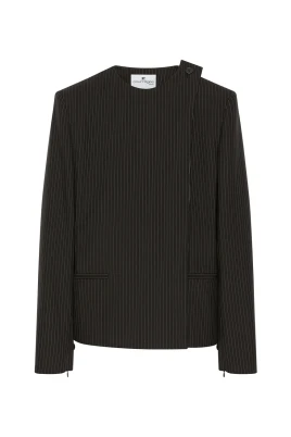Buckle Pinstripes Jacket
