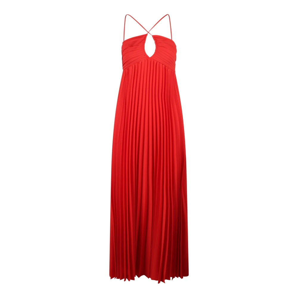 P.a.r.o.s.h. Geplooide Halternek Jurk Red Dames
