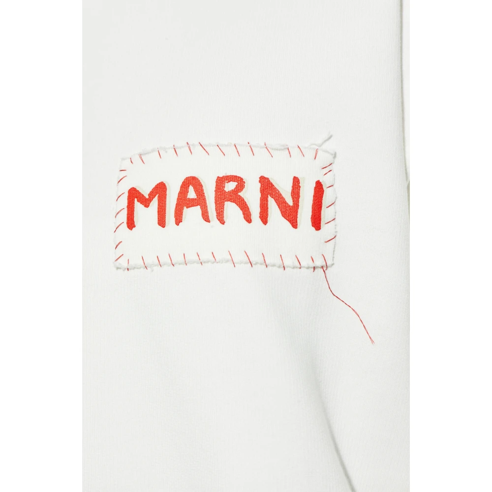Marni Sweatshirt met logo White Heren