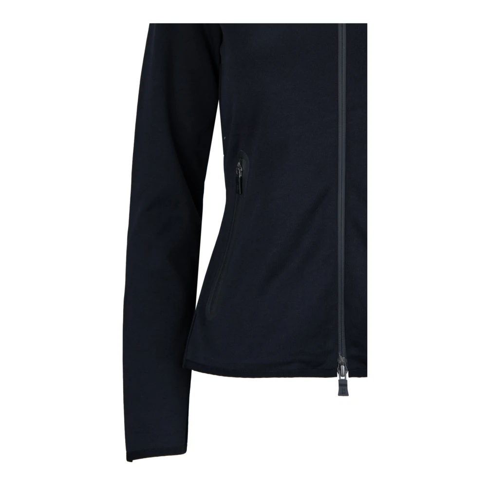 Herno Hooded Zip-Up Jacket Black Dames