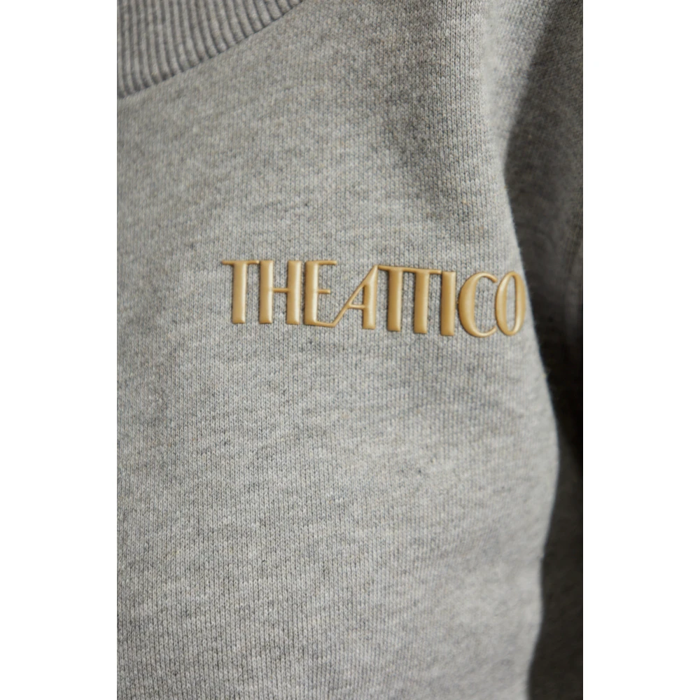 The Attico Sweatshirt met logo Gray Dames