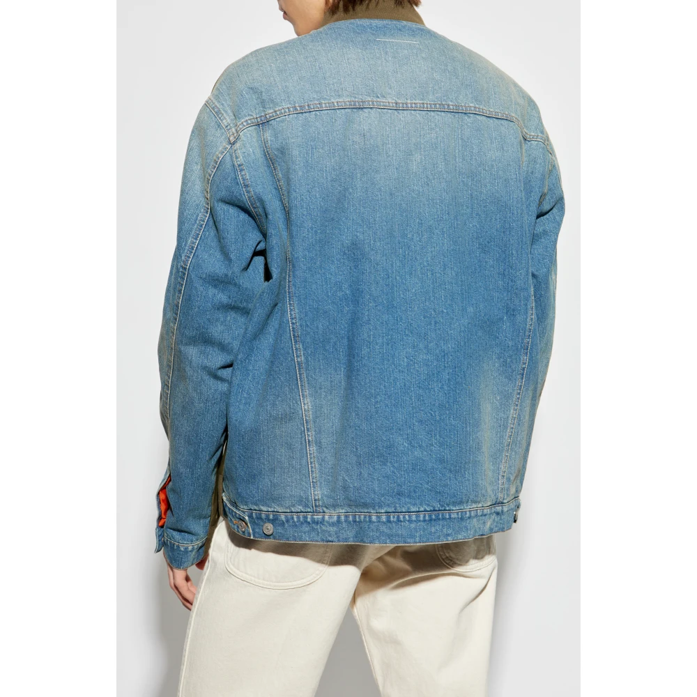 MM6 Maison Margiela Jas van Gemengde Materialen Green Heren