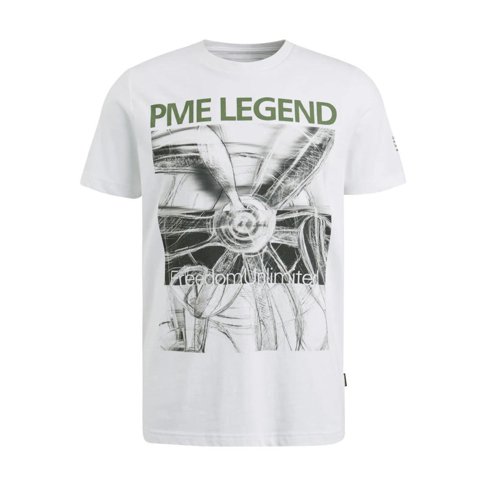 PME Legend Korte Mouw R-Hals T-Shirt White Heren