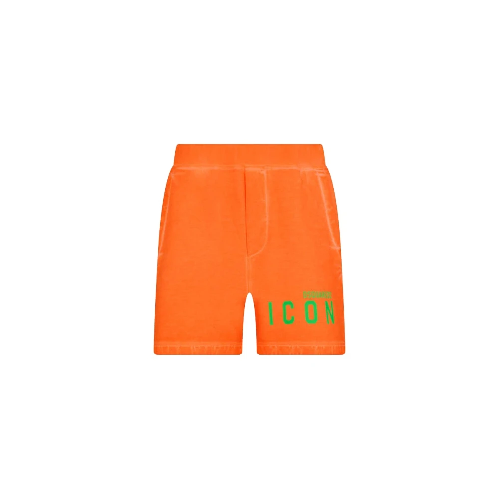 Dsquared2 Casual Shorts Orange Heren