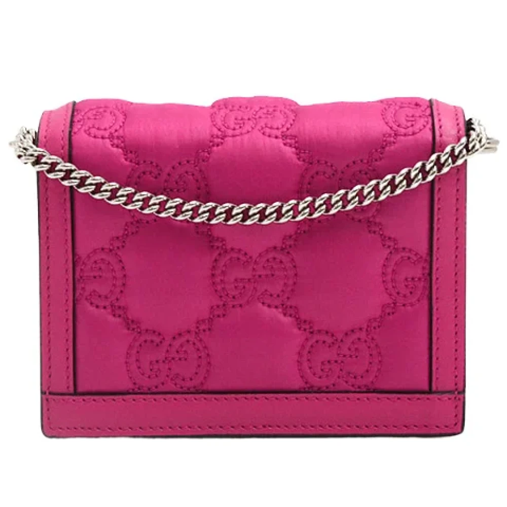 Gucci Vintage Pre-owned Leather gucci-bags Pink Dames