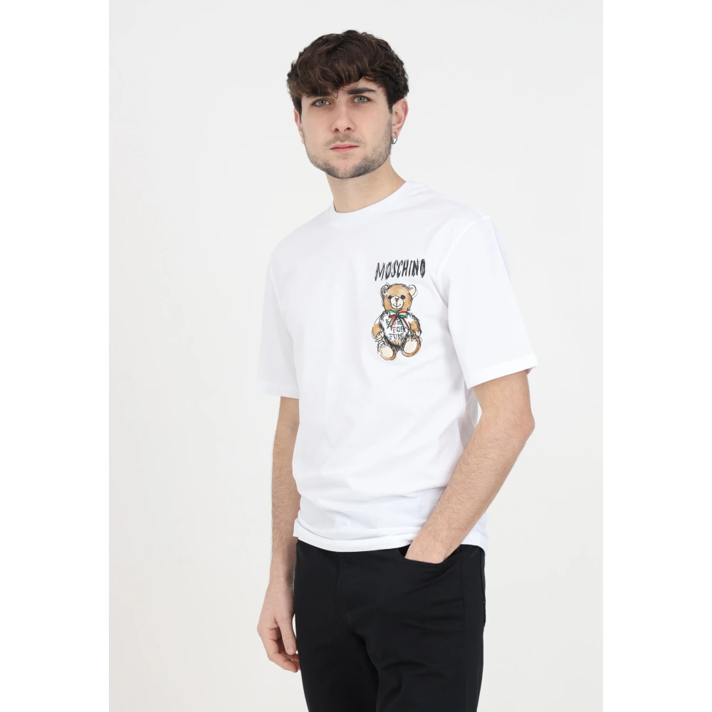 Moschino Archive Teddy T-shirts en Polos White Heren