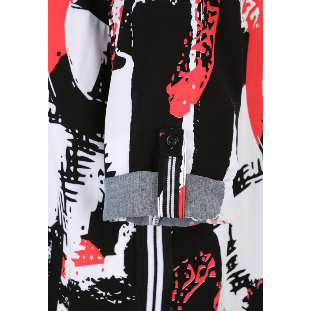 Doris S Gedrukte blouse met hoge-lage zoom Multicolor Dames