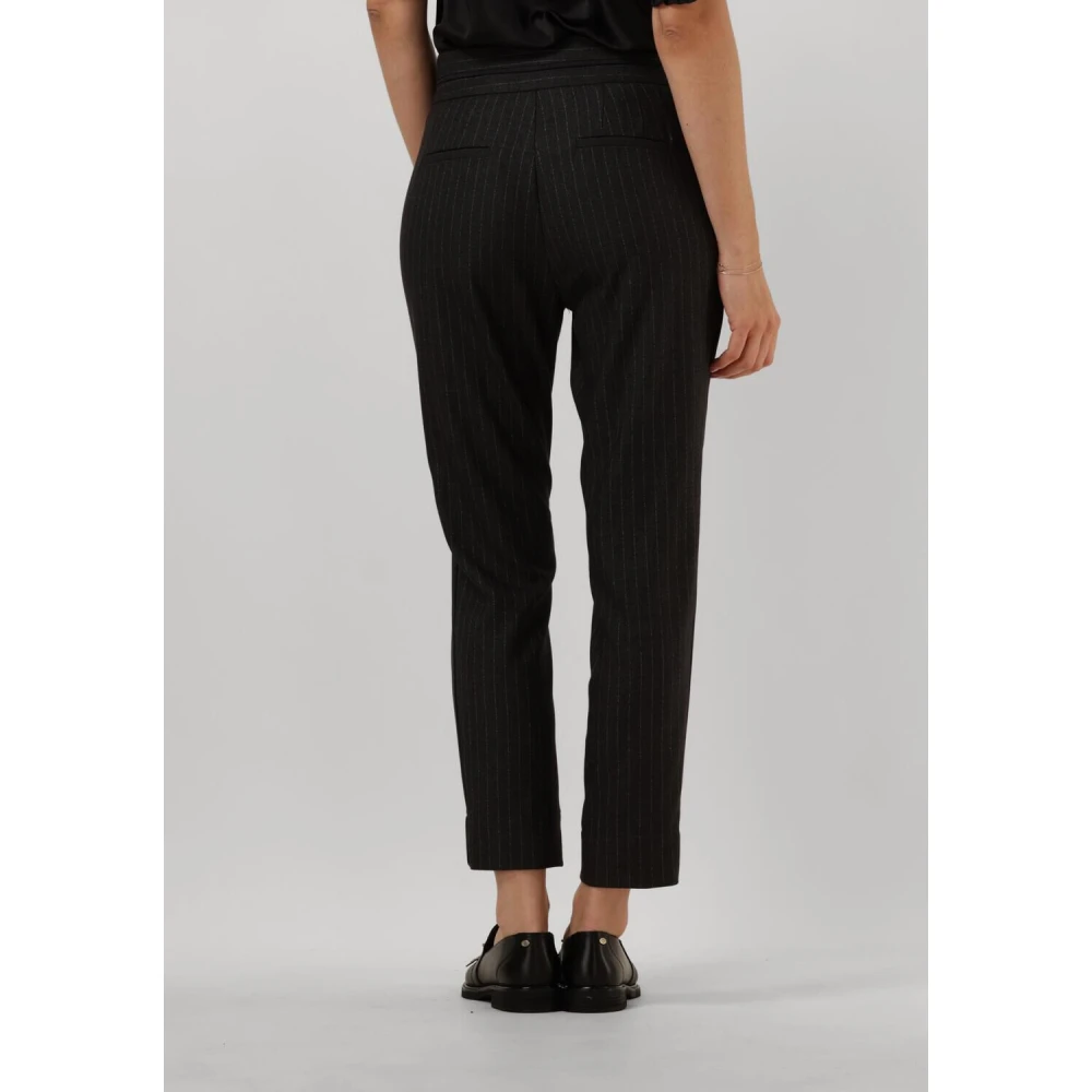 Aaiko Elegante Pinstripe Broek Black Dames