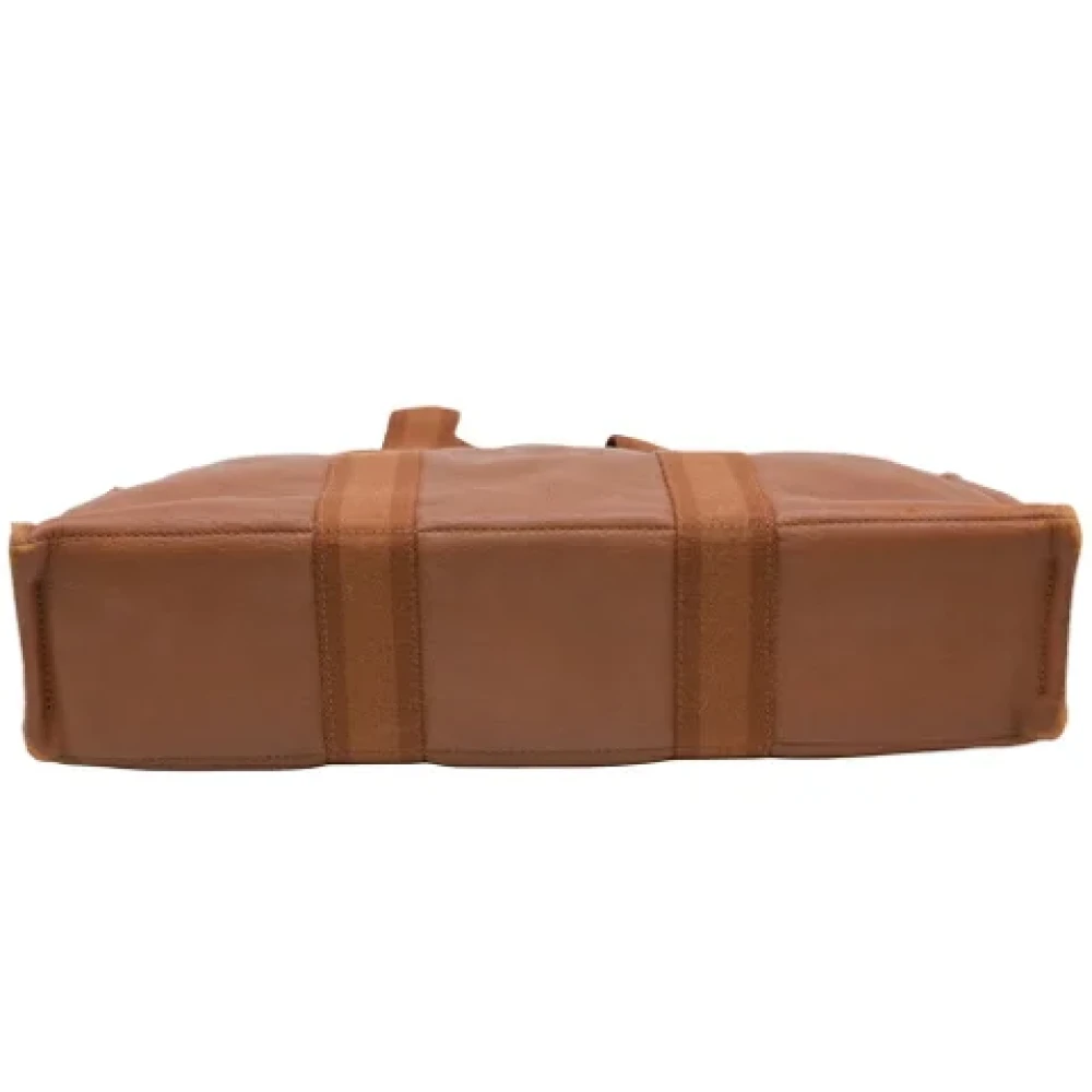 Hermès Vintage Pre-owned Canvas handbags Brown Dames