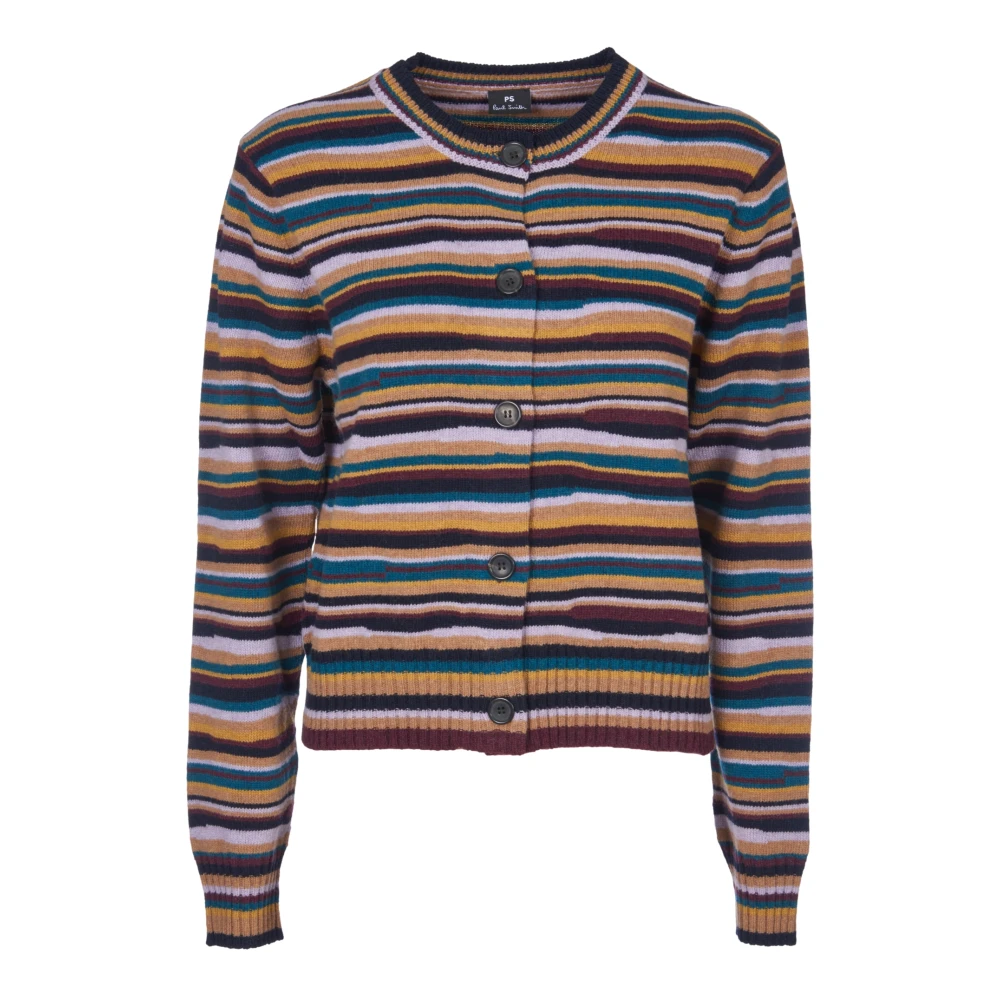 Stripete Ull Cardigan