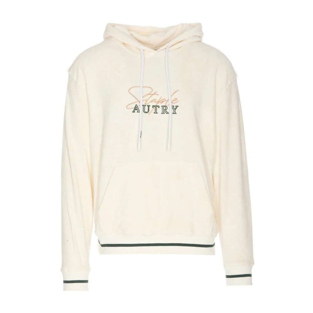 Autry Hombre Beige - Chenille Staple Hoodie - Sweatshirts & Hoodies - Xs