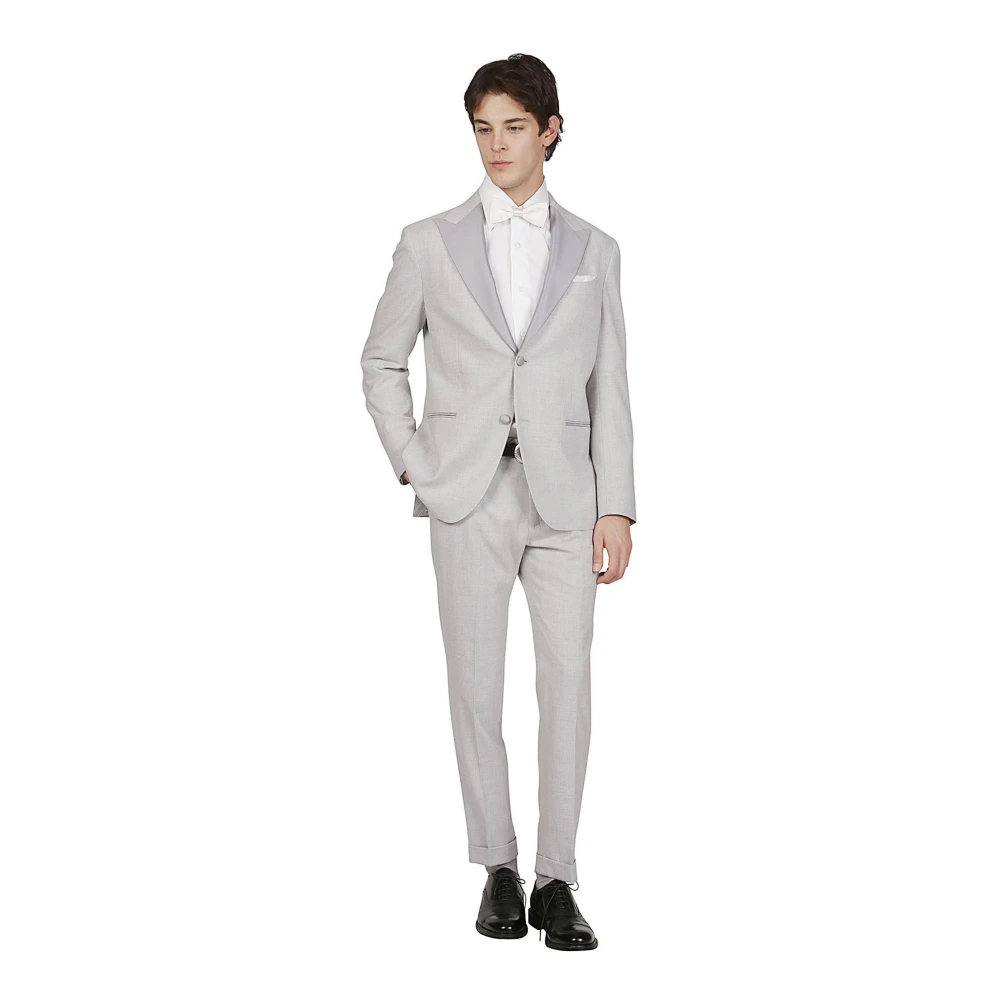 Eleventy Luxe Tuxedo Smokingpak Gray Heren