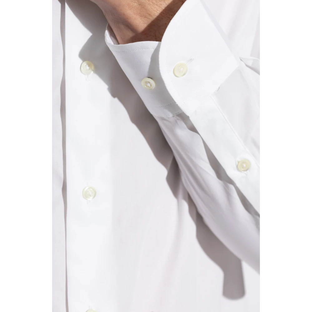 Emporio Armani Katoenen shirt White Heren