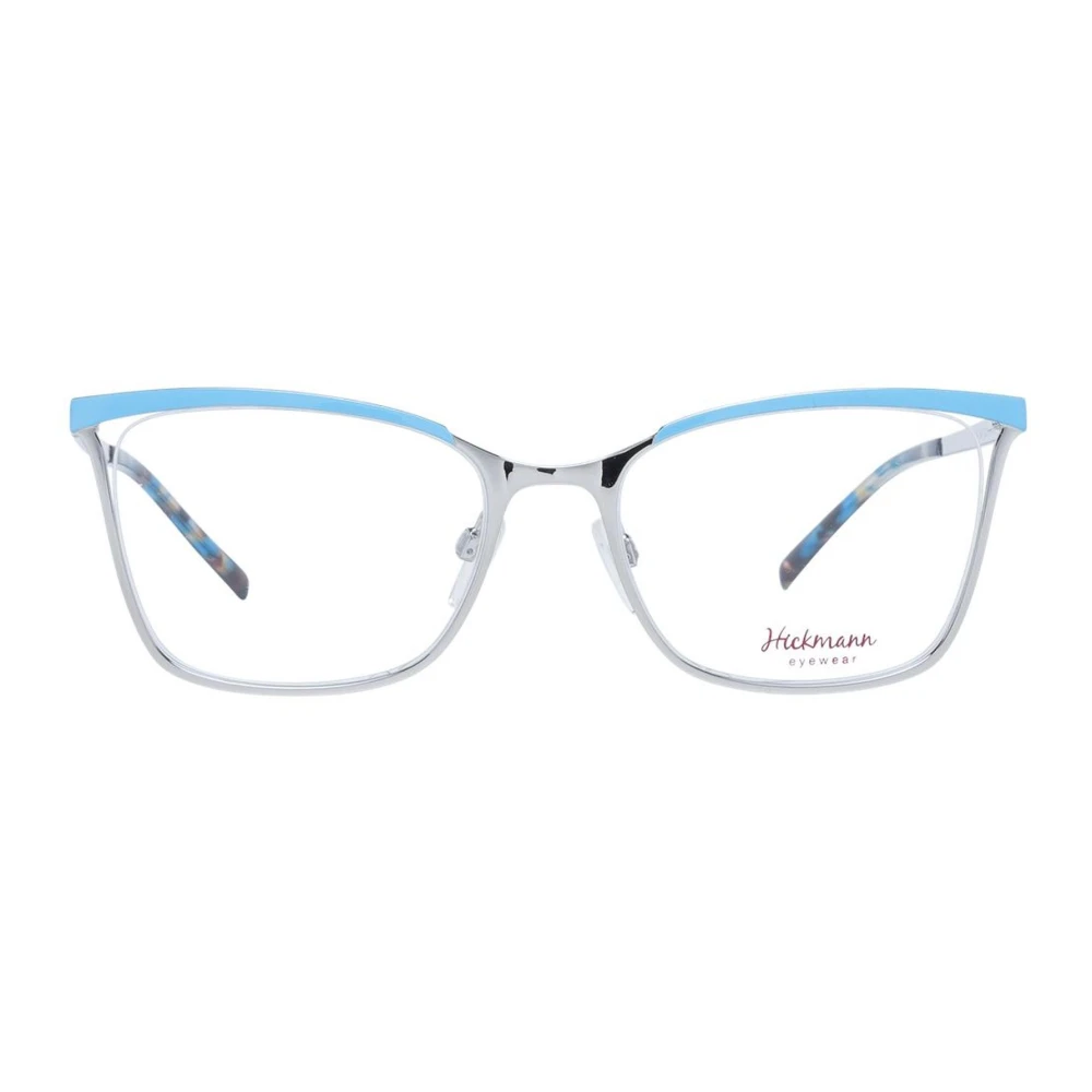 Ana Hickmann Blauwe Cat Eye Metalen Optische Frames Blue Dames