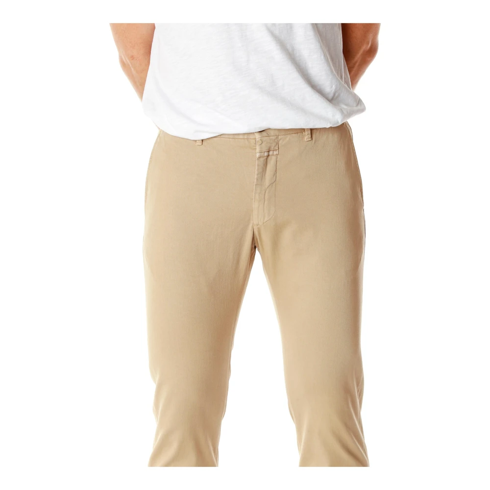 closed Chinos Beige Heren