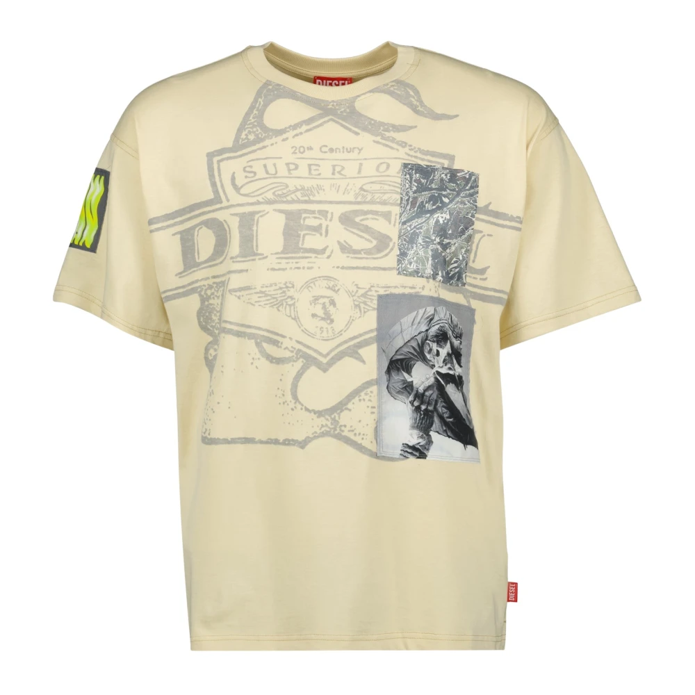 Diesel - Tops > T-Shirts - Beige - Diesel - Modalova