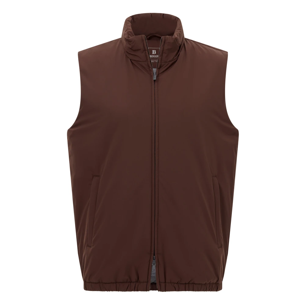 Boggi Milano Herren Braun Technische Stoffweste