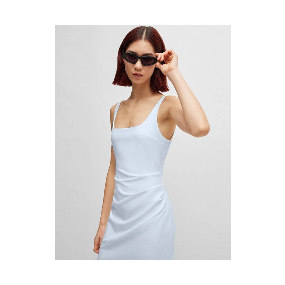 Hugo Boss Elegante Jurk Blue Dames