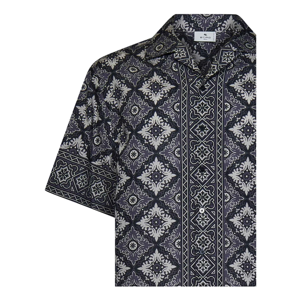 ETRO Shirts Blue Heren