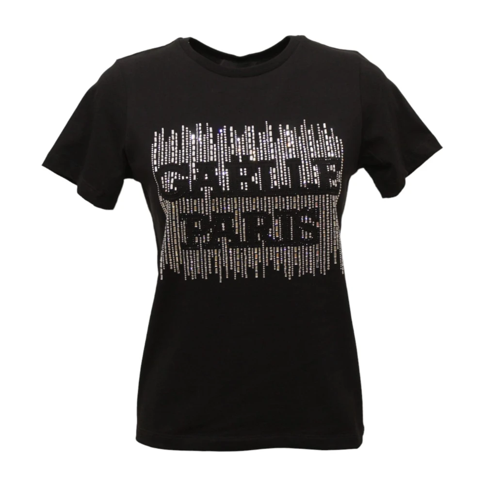 Gaëlle Paris Korte Mouw T-shirt Black Dames